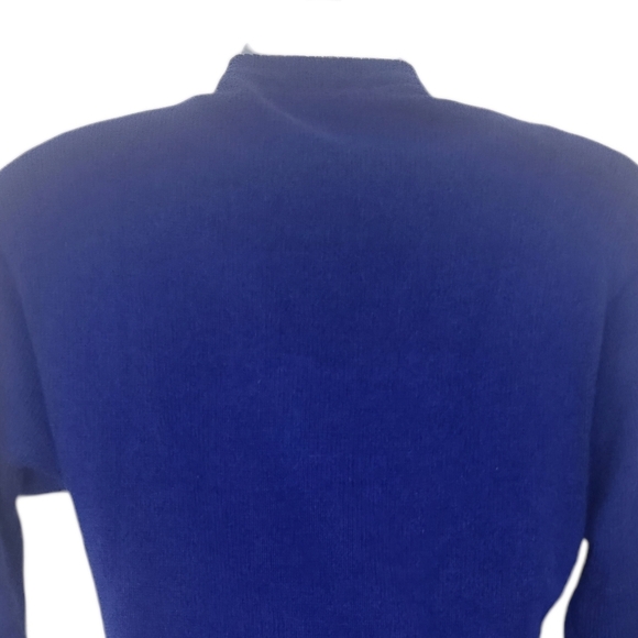 Vintage Women Joseph Ho Lambs Wool Angora Sweater Size Small Zip Buttons Ribbed. - Picture 9 of 10